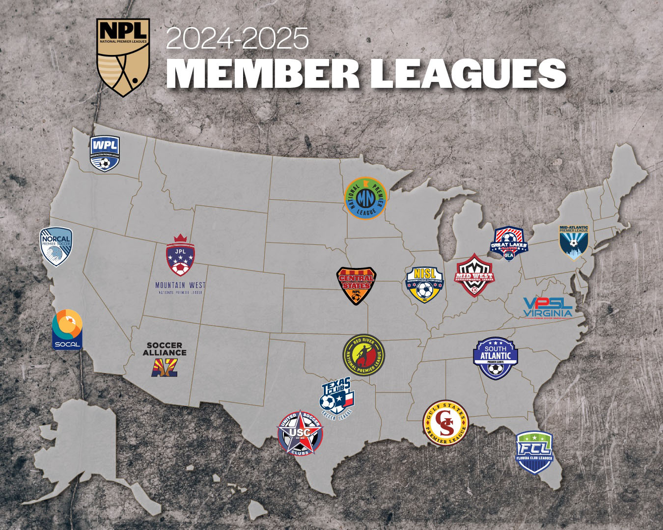 NPL Member Leagues 2024-2025